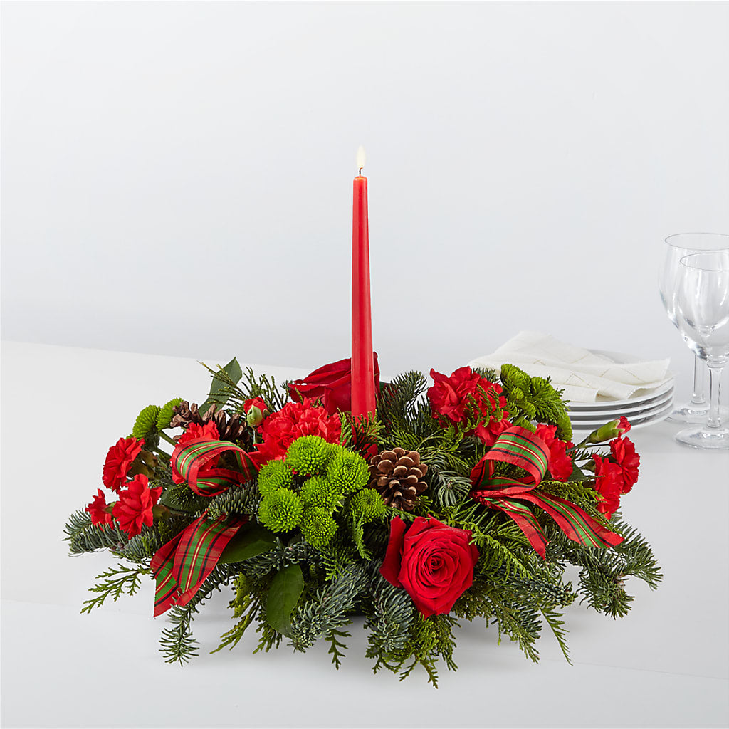 By the Candlelight Centerpiece – Hb Floral Studio, Rockford IL