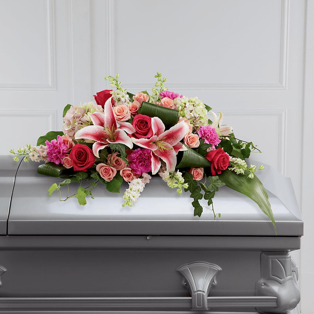 Splendid Grace Casket Spray – Hb Floral Studio, Rockford IL