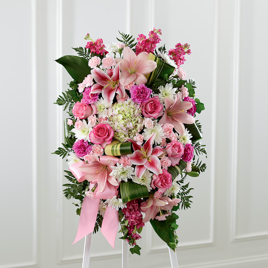 Comforting Standing Spray – Hb Floral Studio, Rockford IL