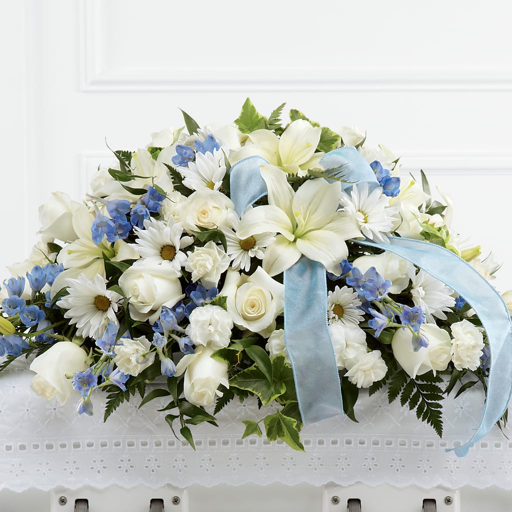 Tender Treasure Casket Spray – Hb Floral Studio, Rockford IL