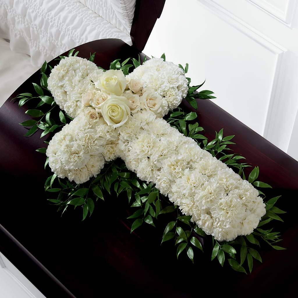 Peaceful Memories Casket Spray (Standard) – Hb Floral Studio, Rockford IL