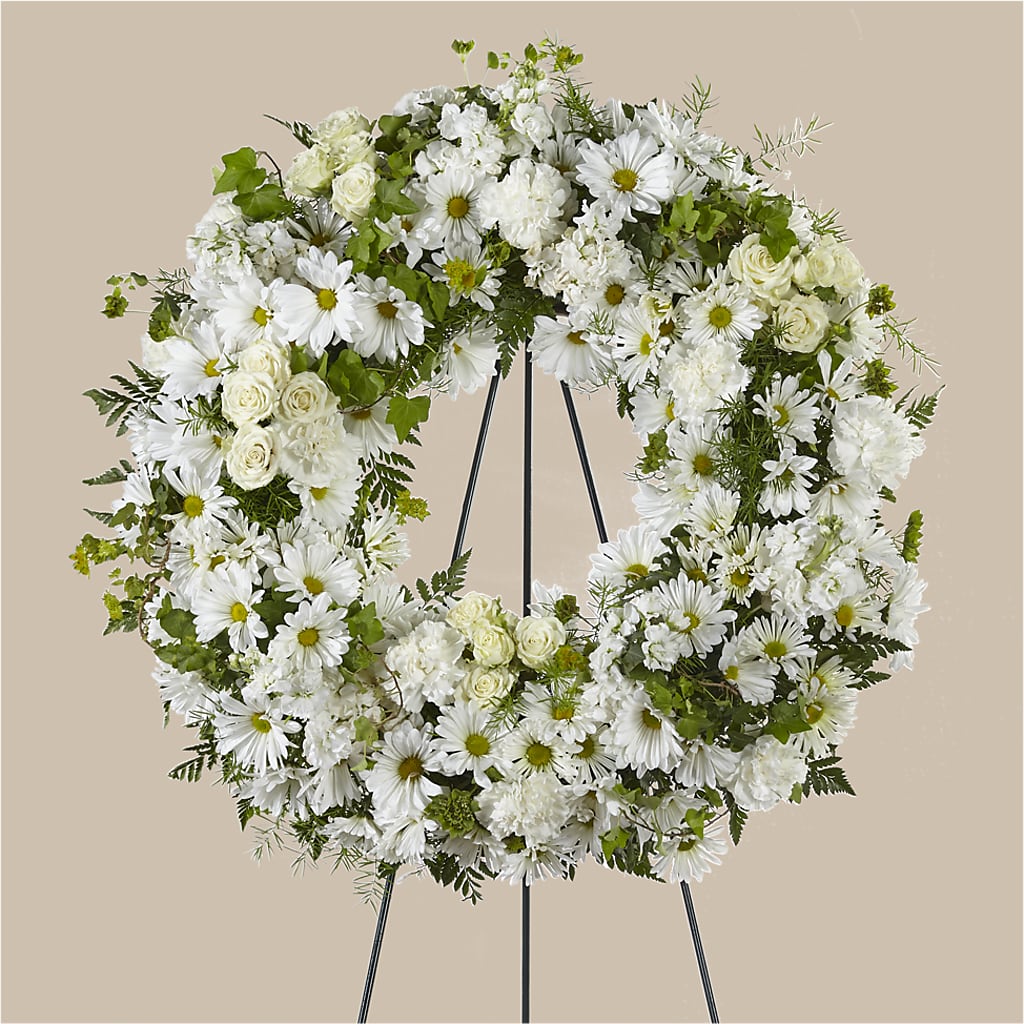 Faithful Wishes Wreath – Hb Floral Studio, Rockford IL