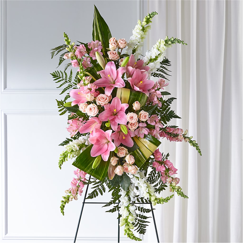 Elegant Embrace Standing Spray – Hb Floral Studio, Rockford IL