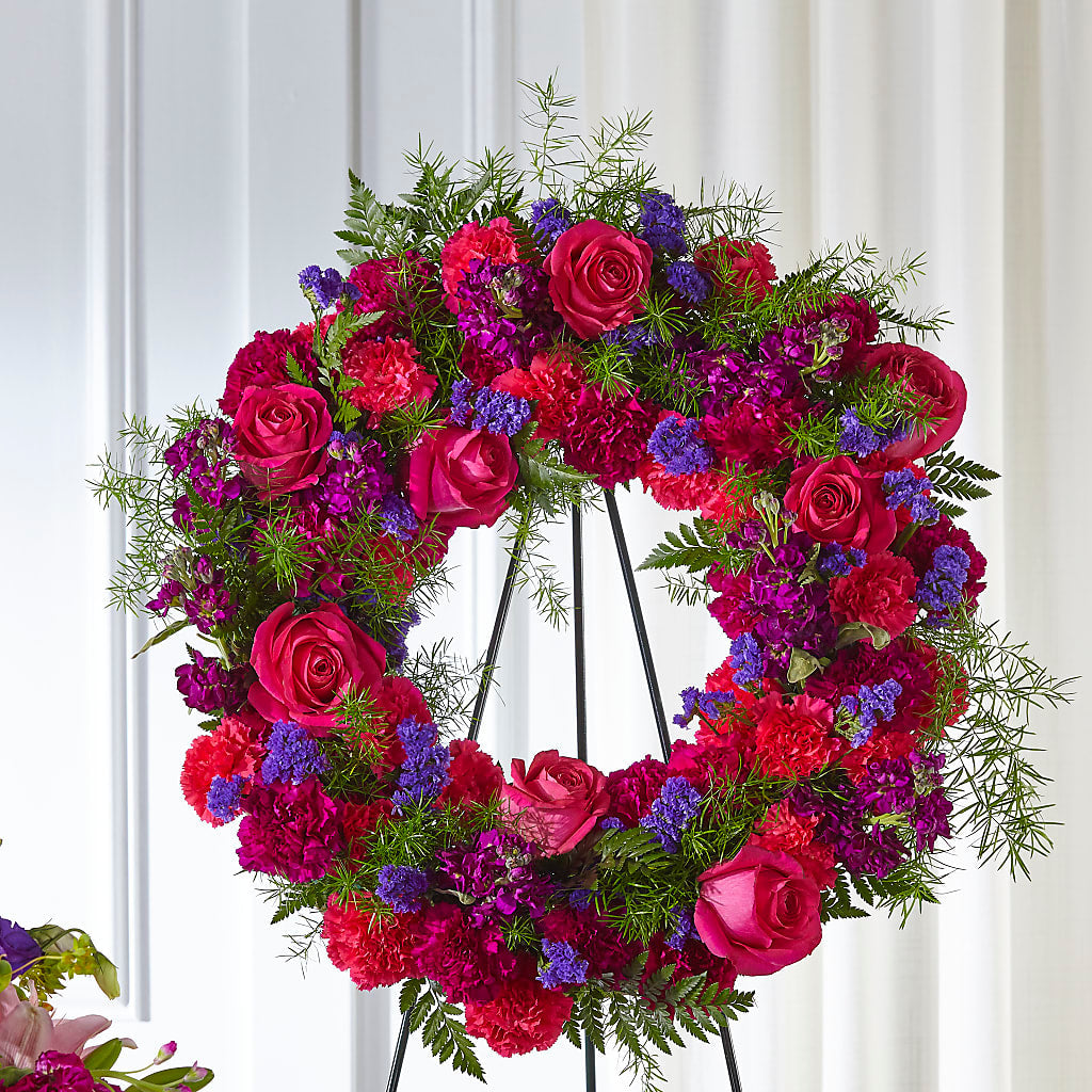 Calming Colors Wreath – Hb Floral Studio, Rockford IL