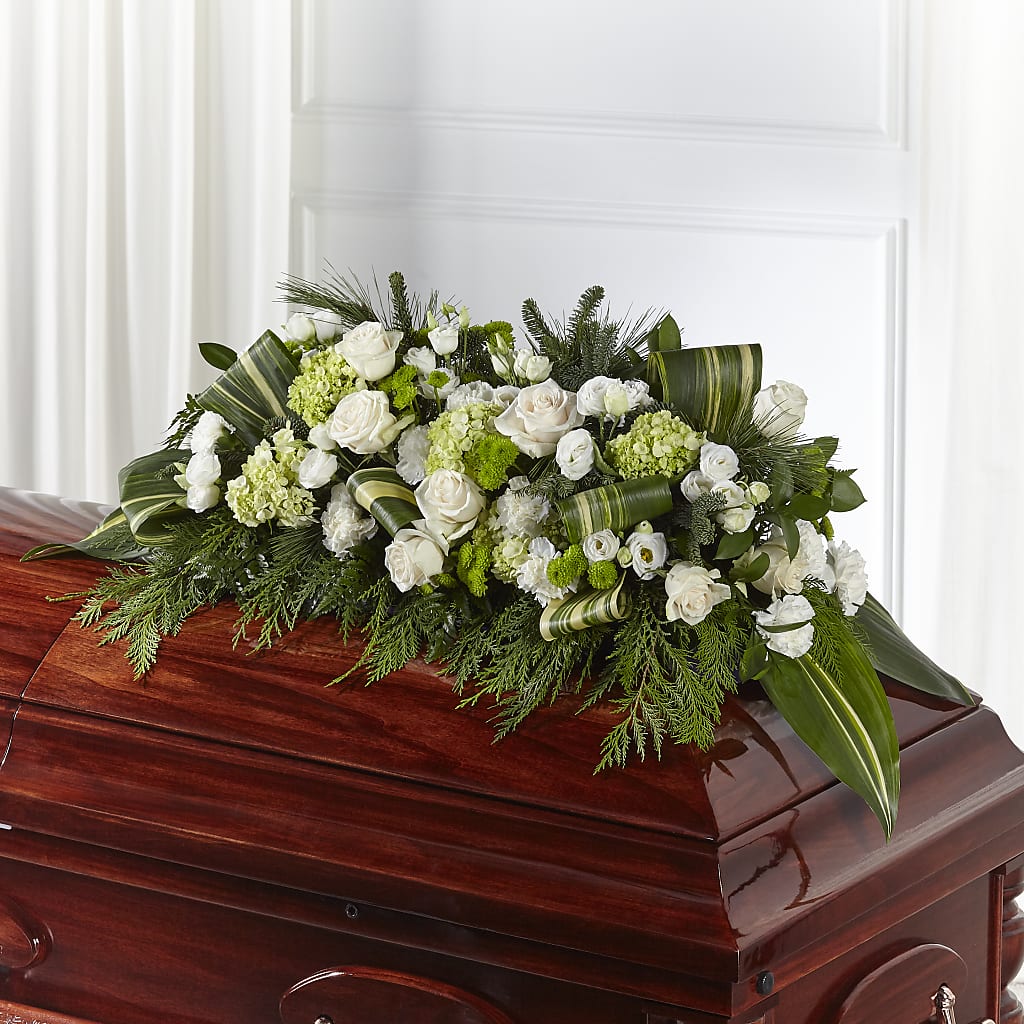 Hopeful Gesture Casket Spray – Hb Floral Studio, Rockford IL