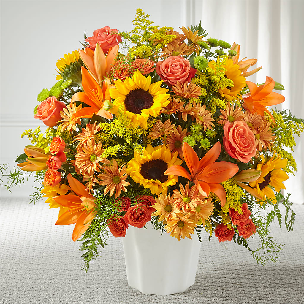 Harvest Thoughts Floor Basket – Hb Floral Studio, Rockford IL