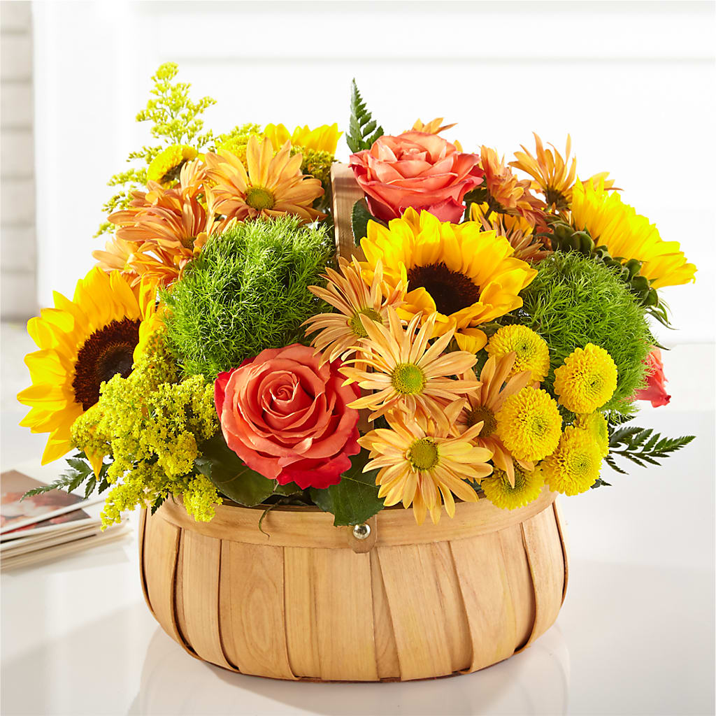 Harvest Sunflower Basket – Hb Floral Studio, Rockford IL