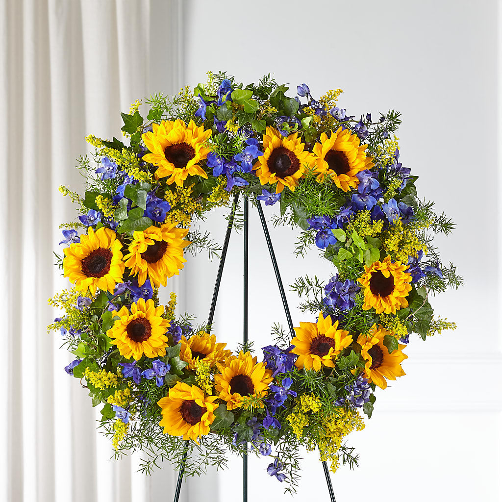 Bright Rays Wreath – Hb Floral Studio, Rockford IL