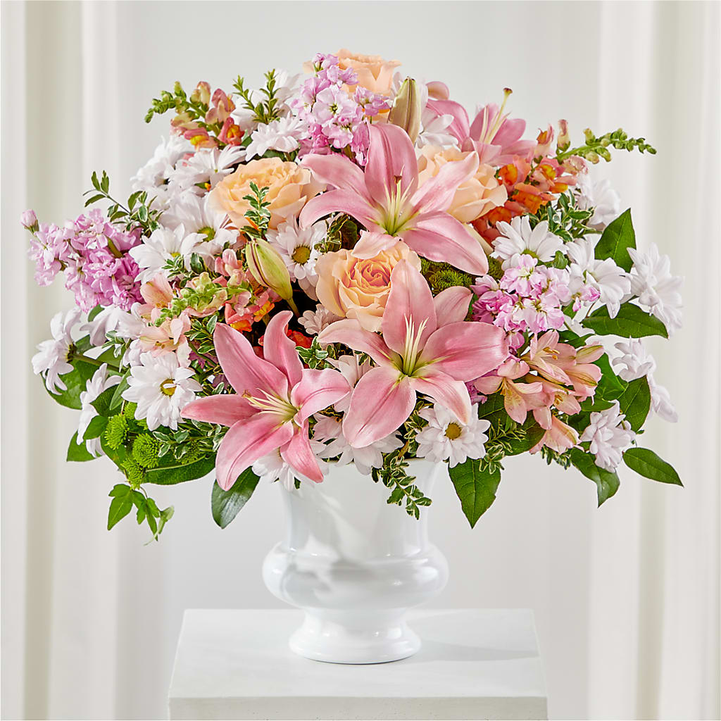 Heartfelt Gesture Urn Arrangement – Hb Floral Studio, Rockford IL