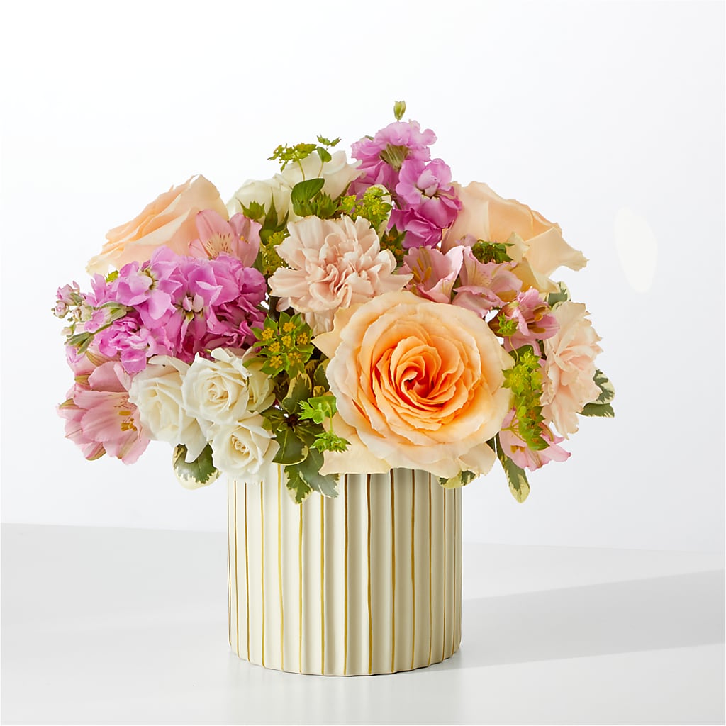 Paradise Bouquet with Ivory Vase – Hb Floral Studio, Rockford IL