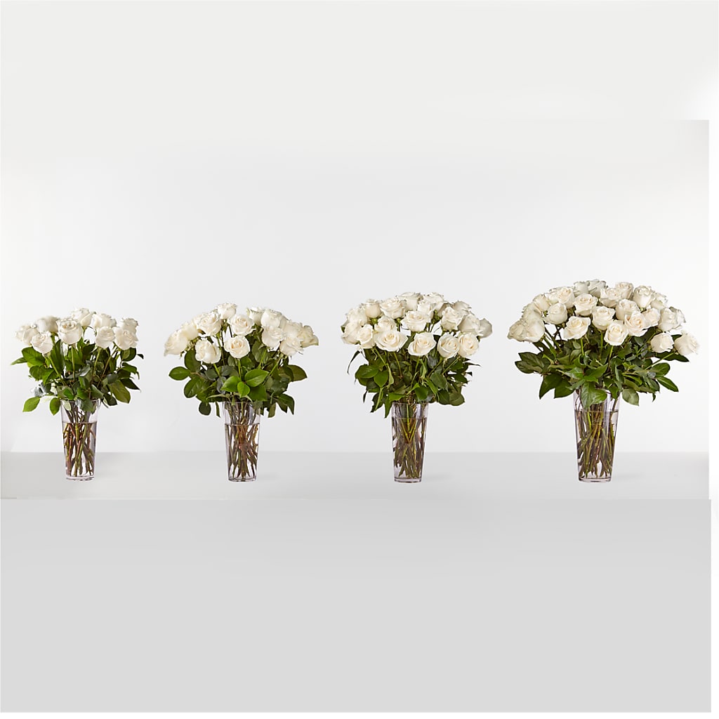 Long Stem White Rose Bouquet –  Hb Floral Studio, Rockford IL
