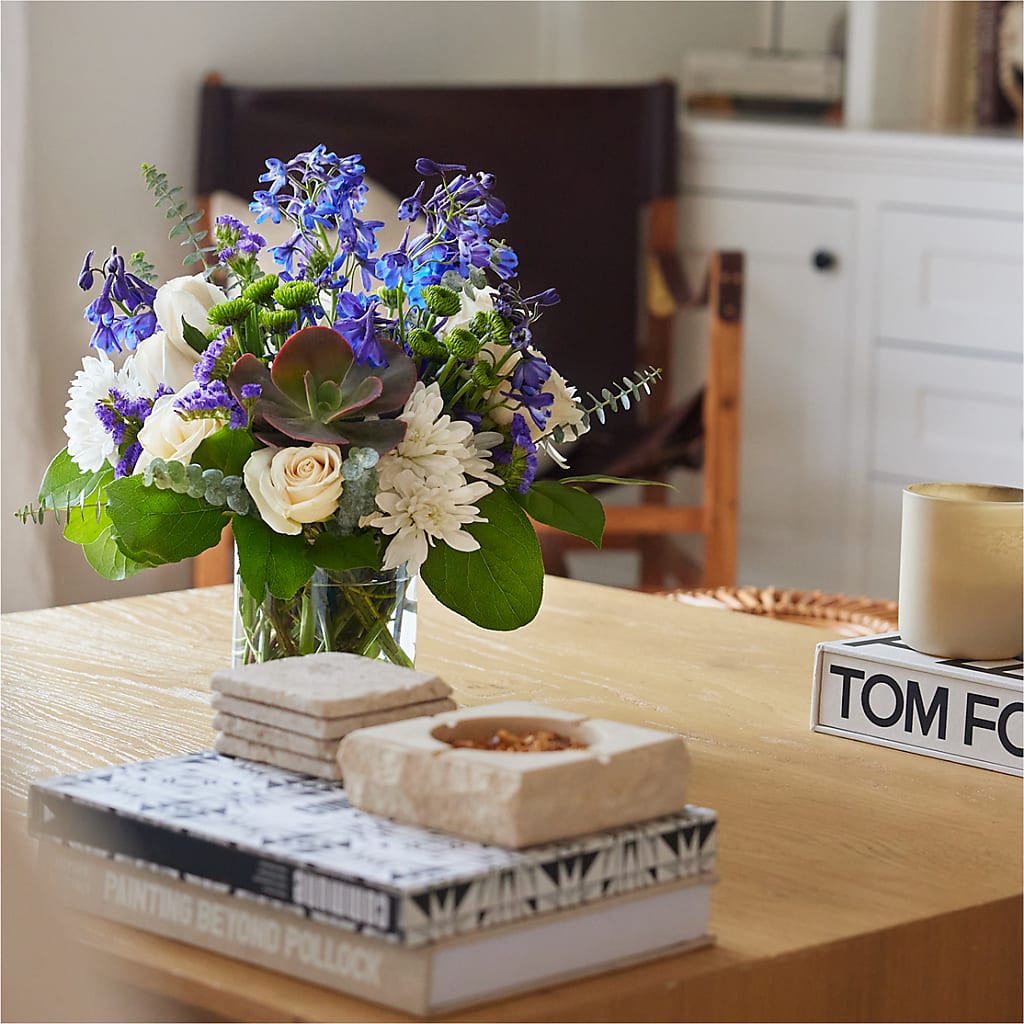 Cerulean Waves Bouquet –  Hb Floral Studio, Rockford IL