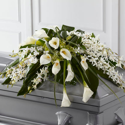 Angel Wings Casket Spray –  Hb Floral Studio, Rockford IL