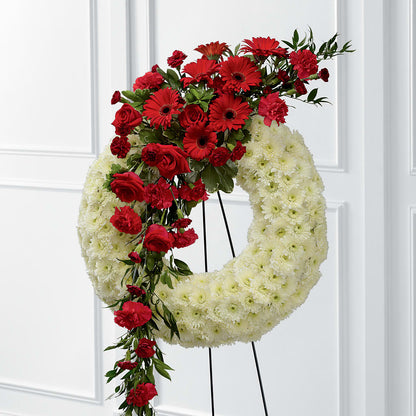 Graceful Tribute Wreath –  Hb Floral Studio, Rockford IL