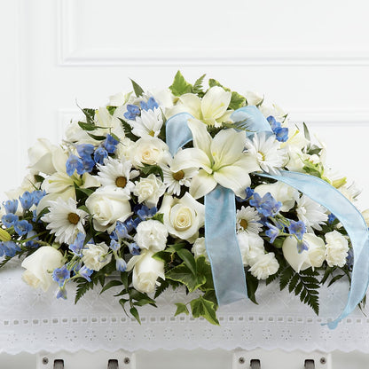 Tender Treasure Casket Spray –  Hb Floral Studio, Rockford IL