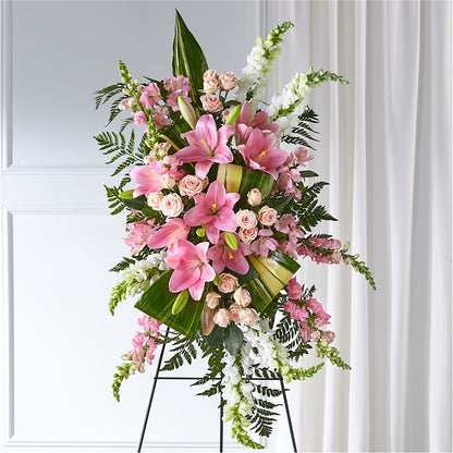 Elegant Embrace Standing Spray –  Hb Floral Studio, Rockford IL