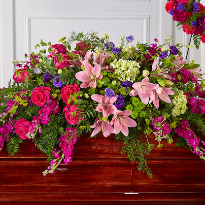 Radiant Tribute Casket Spray –  Hb Floral Studio, Rockford IL