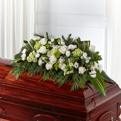 Hopeful Gesture Casket Spray –  Hb Floral Studio, Rockford IL