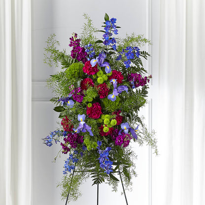 Heavenly Skies Standing Spray –  Hb Floral Studio, Rockford IL