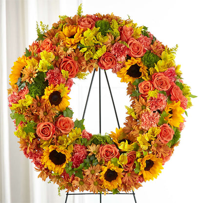 Autumnal Memories Wreath (Standard) –  Hb Floral Studio, Rockford IL