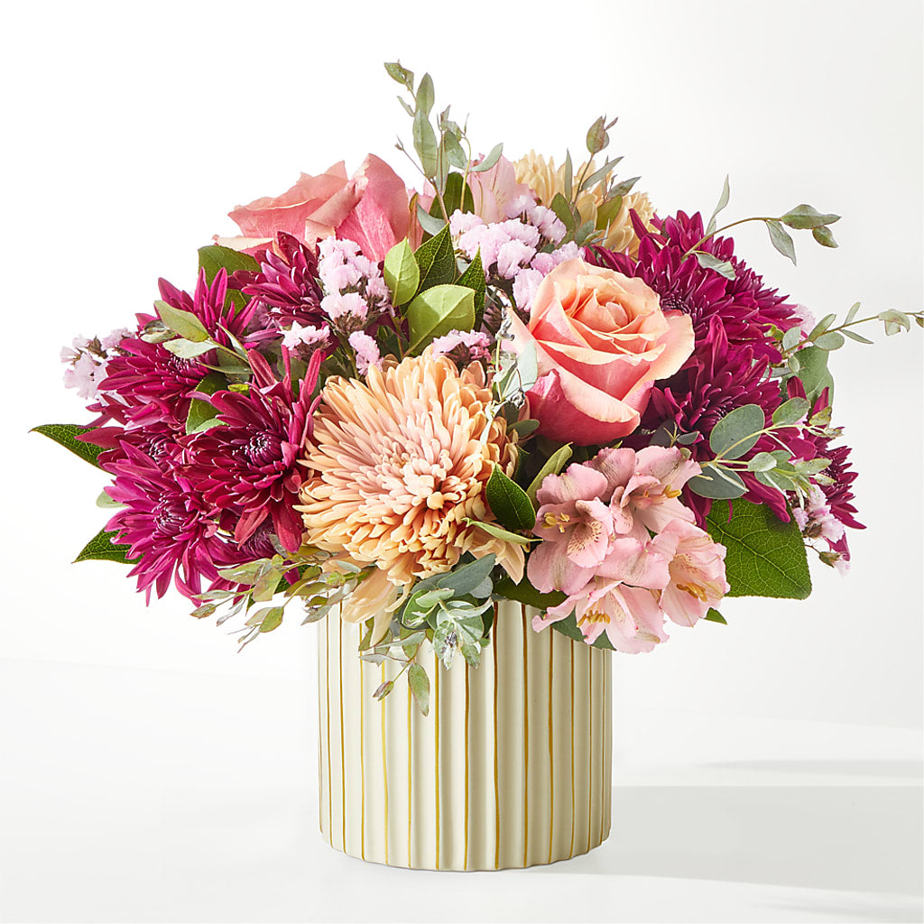 Berry Cobbler Bouquet with Ivory Vase –  Hb Floral Studio, Rockford IL