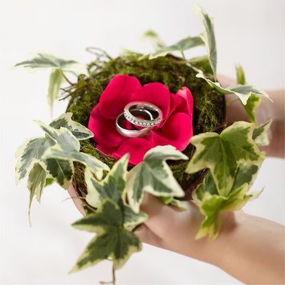 Lila Rose Ring Nest –  Hb Floral Studio, Rockford IL
