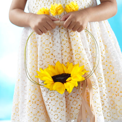 Sweet Sunshine Flower Girl Bouquet –  Hb Floral Studio, Rockford IL